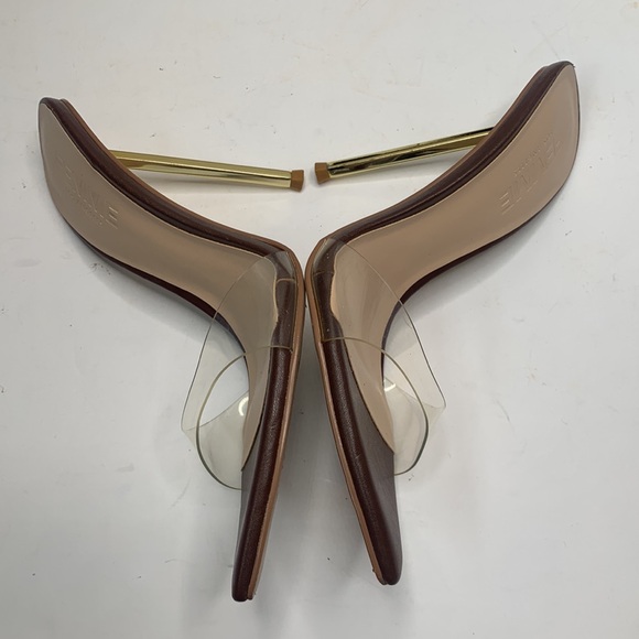 Femme Los Angeles Azucar Translucent Slippers Heels Stilettos S-013 Sz 9 - Picture 7 of 11